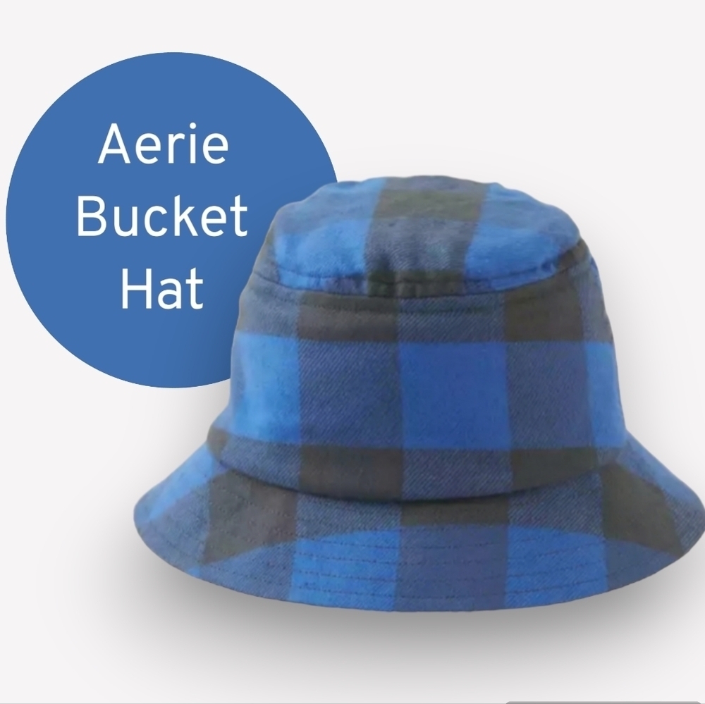 Nwt Aerie Blue Buffalo Bucket Hat